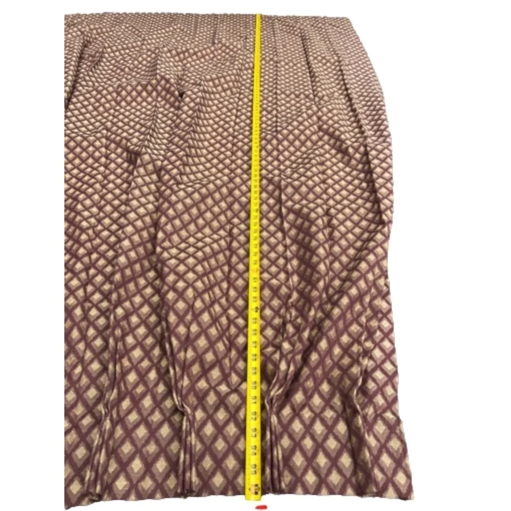 Set of 2 Custom Made Modern Curtain Drapes‎ High Double Ceiling Lined Designer